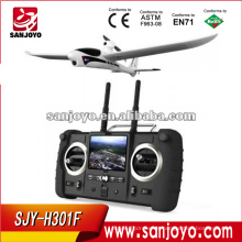 adultos rc aviones H301F 2.4G 4CH sky hawk rc aeroplano 4 Canal FPV Transmisor Spy Video Crashproof